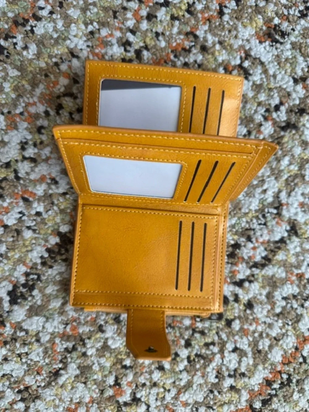Gold Leather RFD protection Women's Wallet-New without tags